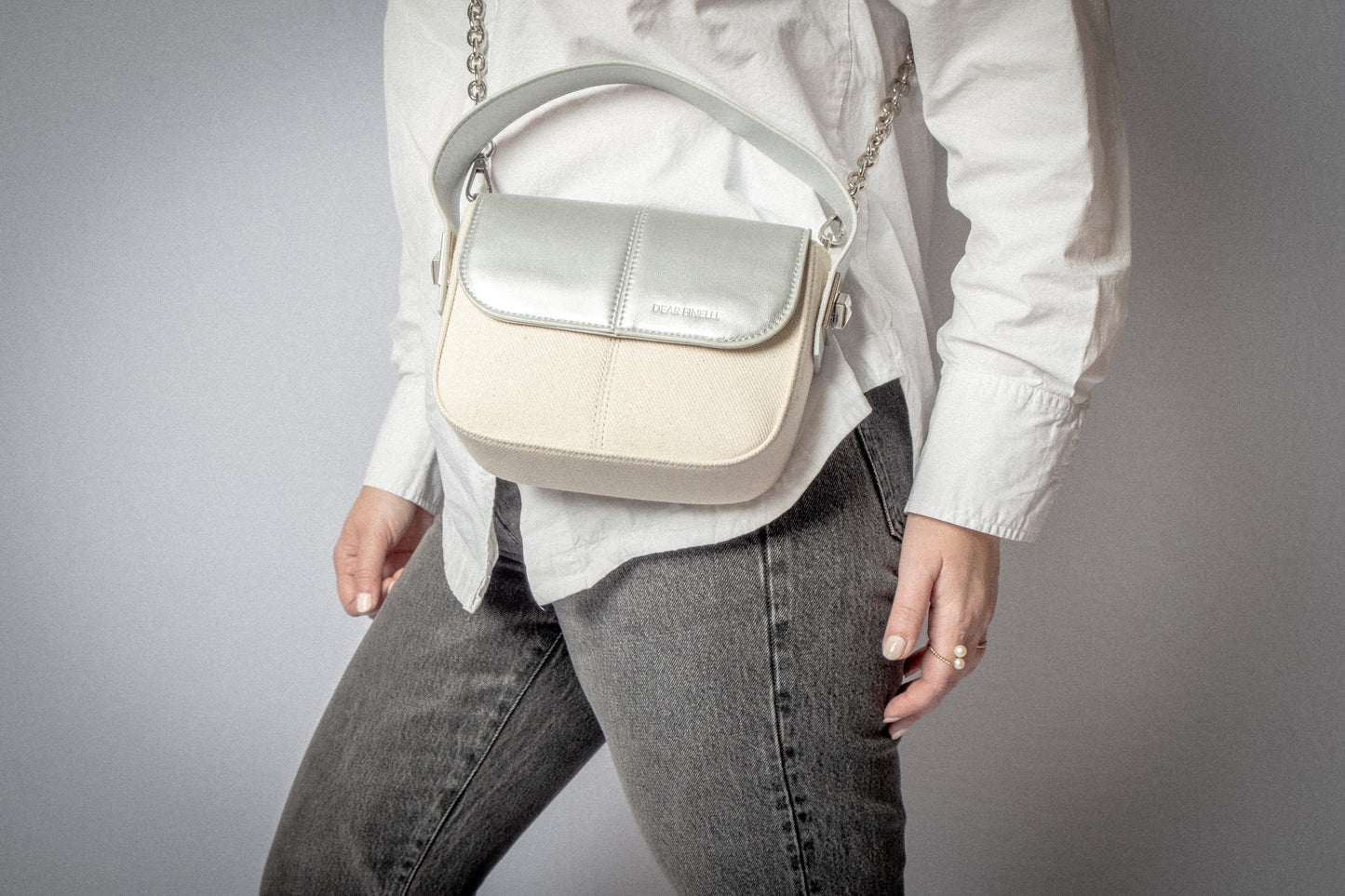 The LOLA Silver/Natural Linen