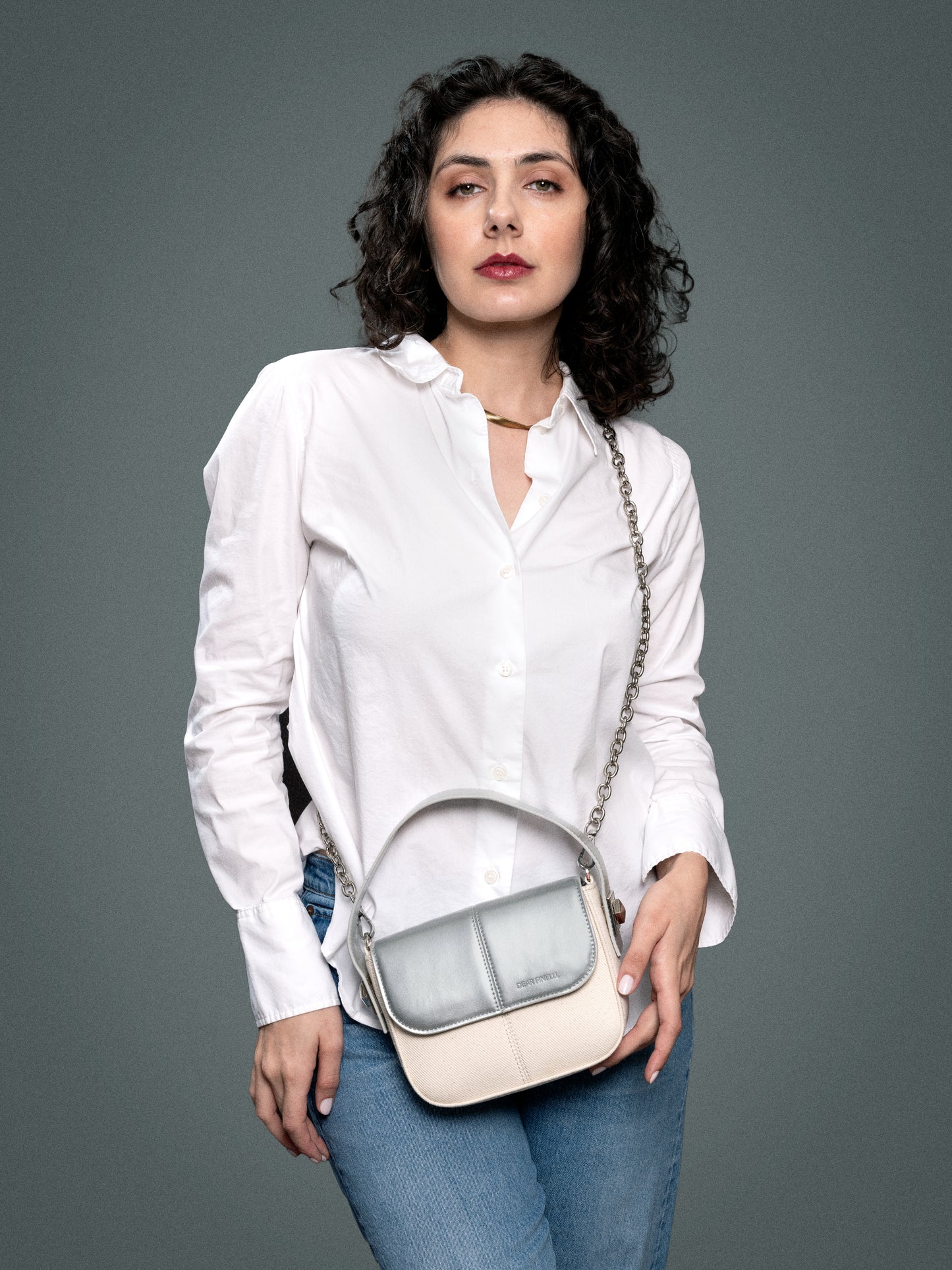 The LOLA Silver/Natural Linen