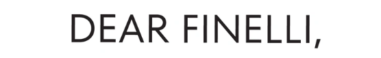 Dear Finelli