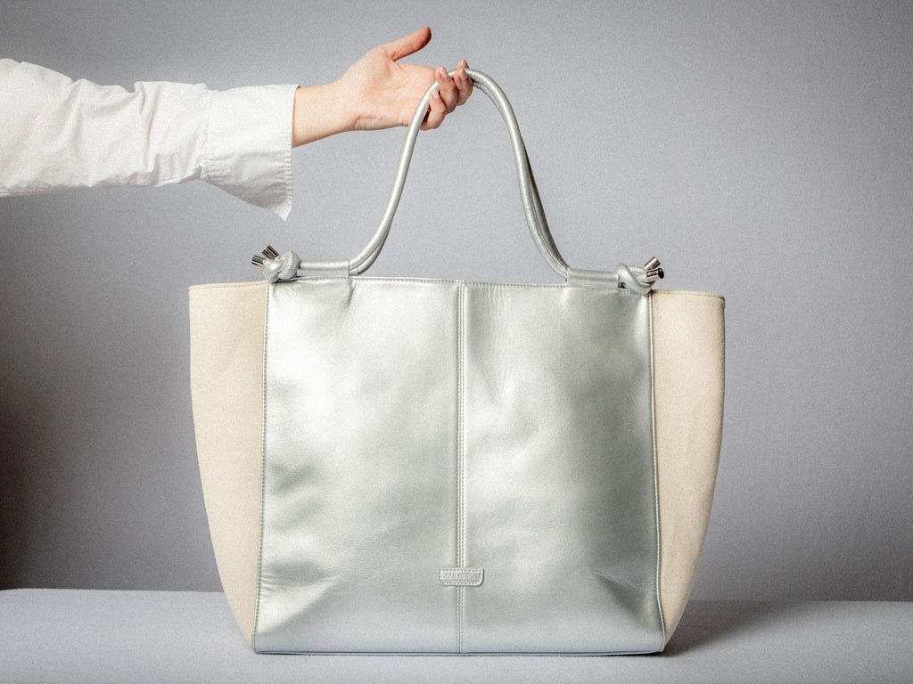 The GRACE Silver & Natural Linen